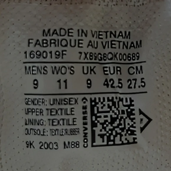 Converse All Star Rainbow Tie Dye Low Top Sneakers Trainers Women's Size 11 - Picture 13 of 13